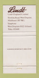 Matchbook Cover - Lindt Chocolates West Drayton UK England 30 Strike