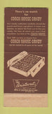 Matchbook Cover - Coach House Candy Natick MA 30 Strike
