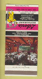 Matchbook Cover - Liborio Restaurant New York City 30 Strike