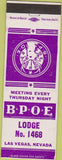 Matchbook Cover - Matchbook Cover Elks Club Las Vegas NV