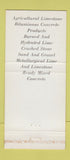 Matchbook Cover - Marble Cliff Quarries  30 Strike