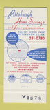 Matchbook Cover - Pittsburgh Home Savings PA 30 Strike