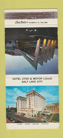 Matchbook Cover - Hotel Utah Motor Lodge Salt Lake City UT WEAR 30 Strike