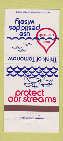 Matchbook Cover - Protect Environment Pesticides 30 Strike
