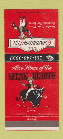 Matchbook Cover - Cambridge Inn Paramus NJ Steak Hearth 30 Strike