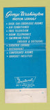 Matchbook Cover - George Washington Motor Lodges King of Prussia PA 30 Strike