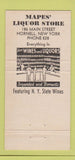 Matchbook Cover - Mapes' Hornell NY WEAR 30 Strike