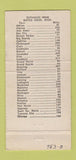 Matchbook Cover - Wes's Bailey Park Barber Shop Battle Creek MI WORN 30 Strike