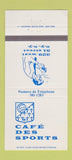 Matchbook Cover - Cafe Des Sports New York City 30 Strike