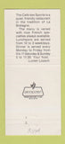 Matchbook Cover - Cafe Des Sports New York City 30 Strike