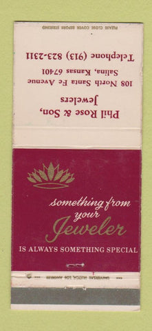 Matchbook Cover - Phil Rose Jewelers Salina KS WEAR 30 Strike