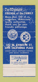 Matchbook Cover - Soft Water Laundry Dry Cleaning Long Beach CA WEAR 30 Strike