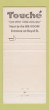 Matchbook Cover - Touche Royal Orleans New Orleans LA 30 Strike