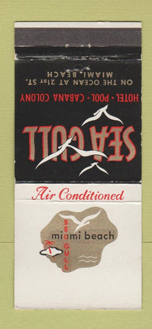 Matchbook Cover - Sea Gull Miami Beach FL Hotel WEAR 30 Strike