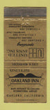 Matchbook Cover - United's Oakland Inn Oakland CA WORN 30 Strike