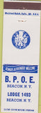 Matchbook Cover - Matchbook Cover Moose Lodge Beacon NY