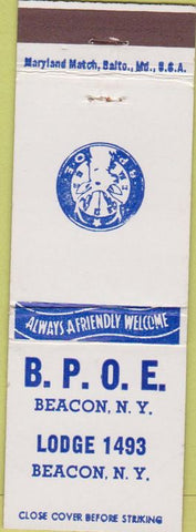 Matchbook Cover - Matchbook Cover Moose Lodge Beacon NY