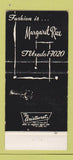 Matchbook Cover - Margaret Rice Grosse Pointe Farms MI clothes 30 Strike