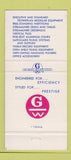 Matchbook Cover Advocate Store Office Supply Newark OH Globe Wernicke 30 Strike