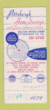 Matchbook Cover - Pittsburgh Home Savings PA 30 Strike