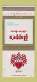 Matchbook Cover - Poppe's Alpine House Lake Zurich IL WEAR 30 Strike