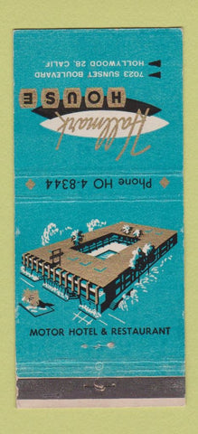 Matchbook Cover - Hallmark House Hollywood CA 30 Strike