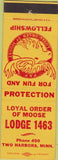 Matchbook Cover - Matchbook Cover Elks Club Two Harbors MN