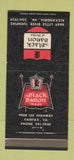 Matchbook Cover - The Black Baron Restaurant Fairfax Alexandria VA 30 Strike