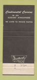 Matchbook Cover - The Black Baron Restaurant Fairfax Alexandria VA 30 Strike