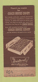 Matchbook Cover - Coach House Candy Natick MA 30 Strike