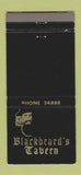 Matchbook Cover - Blackbeard's Tavern Nassau Bahamas 30 Strike