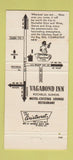 Matchbook Cover - Vagabond Inn Motel Rochelle IL 30 Strike
