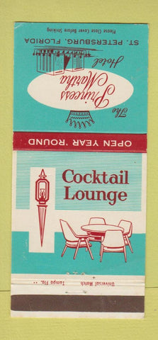 Matchbook Cover - Princess Martha Hotel St Petersburg FL 30 Strike