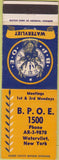 Matchbook Cover - Matchbook Cover Elks Club Watervliet NY
