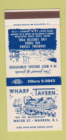 Matchbook Cover - Wharf Tavern Warren RI 30 Strike
