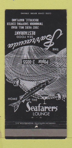 Matchbook Cover - Barracuda Seafood Restaurant Rockville MD 30 Strike