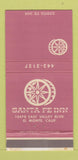 Matchbook Cover - Santa Fe Inn El Monte CA 30 Strike