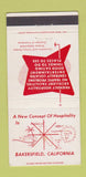Matchbook Cover - Convention Visitors Bureau Bakersfield CA 30 Strike