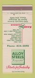 Matchbook Cover - Alloy Steels Kaiser Aluminum Detroit MI 30 Strike