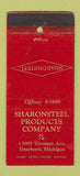 Matchbook Cover - Sharon Steel Product Dearborn MI WORN 30 Stick