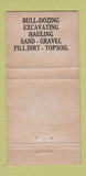 Matchbook Cover - FB Thormann Concrete Utica MI 30 Strike