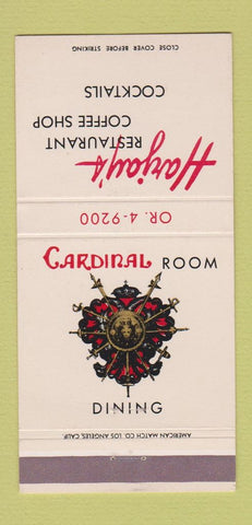 Matchbook Cover - Harjay's Restaurant Inglewood CA 30 Strike