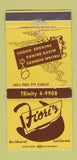 Matchbook Cover - Fiori's Italian Restaurant Occidental CA WEAR 30 Strike