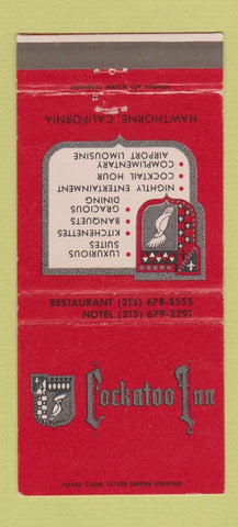 Matchbook Cover - Cockatoo Inn Hawthorne CA 30 Strike