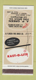 Matchbook Cover - AP Green Fire Brick Detroit MI Kast O Lite 30 Strike