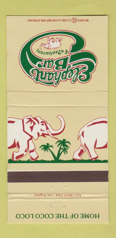 Matchbook Cover - Elephant Bar Restaurant CHAIN 30 Strike