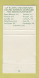 Matchbook Cover - Elephant Bar Restaurant CHAIN 30 Strike
