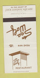 Matchbook Cover - Sea Wolf Restaurant Oakland CA Jack London Square 30 Strike