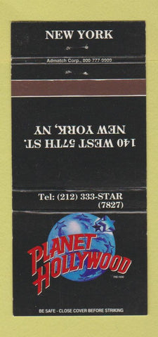 Matchbook Cover - Planet Hollywood New York City 30 Strike