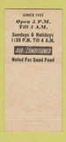 Matchbook Cover - Agostino's Restaurant Chicago IL Sciacqua Bros 30 Strike